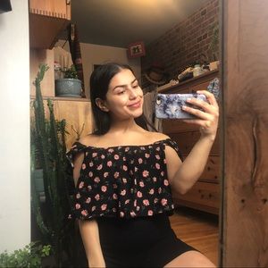 FLORAL SUMMER CROP TOP